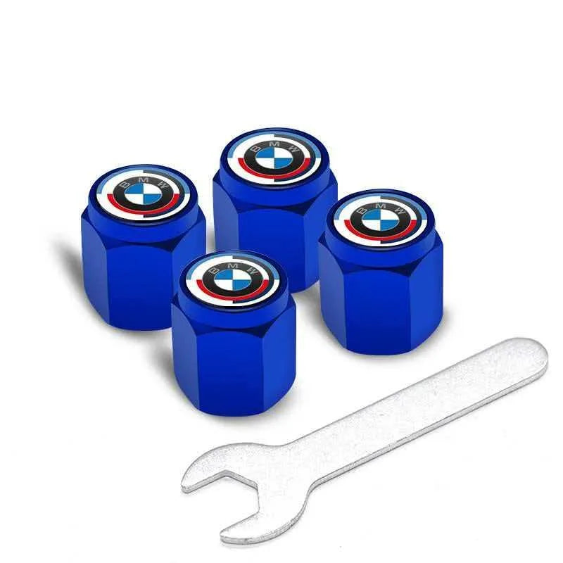 4Pcs Metal Tire Valve Stem Caps Fit BMW X Series M Series Car Accessories