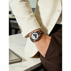 Fossil CH2890 Coachman Chronograph Men's Watch Military Brown Leather Strap Sport Waterproof Quartz Wristwatch Relogio Masculino