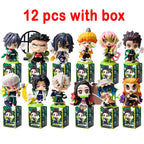 Demon Slayer Tanjiro Kamado Nezuko anime cartoon figure blind box creative personalized statue model ornament surprise gift box