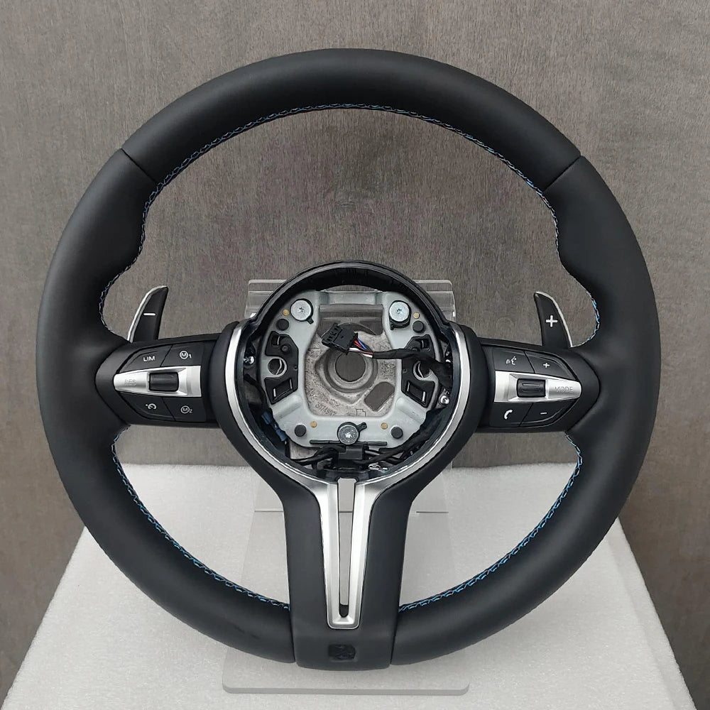 Upgrade M Sport Steering Wheel For BMW F20 F22 F23 F30 F33 F34 F10 F07 F12 X1 F48 X5 F15 X3 F25 F80 E90 E70 E84 M3 M5 Auto Zubehör Full Leather