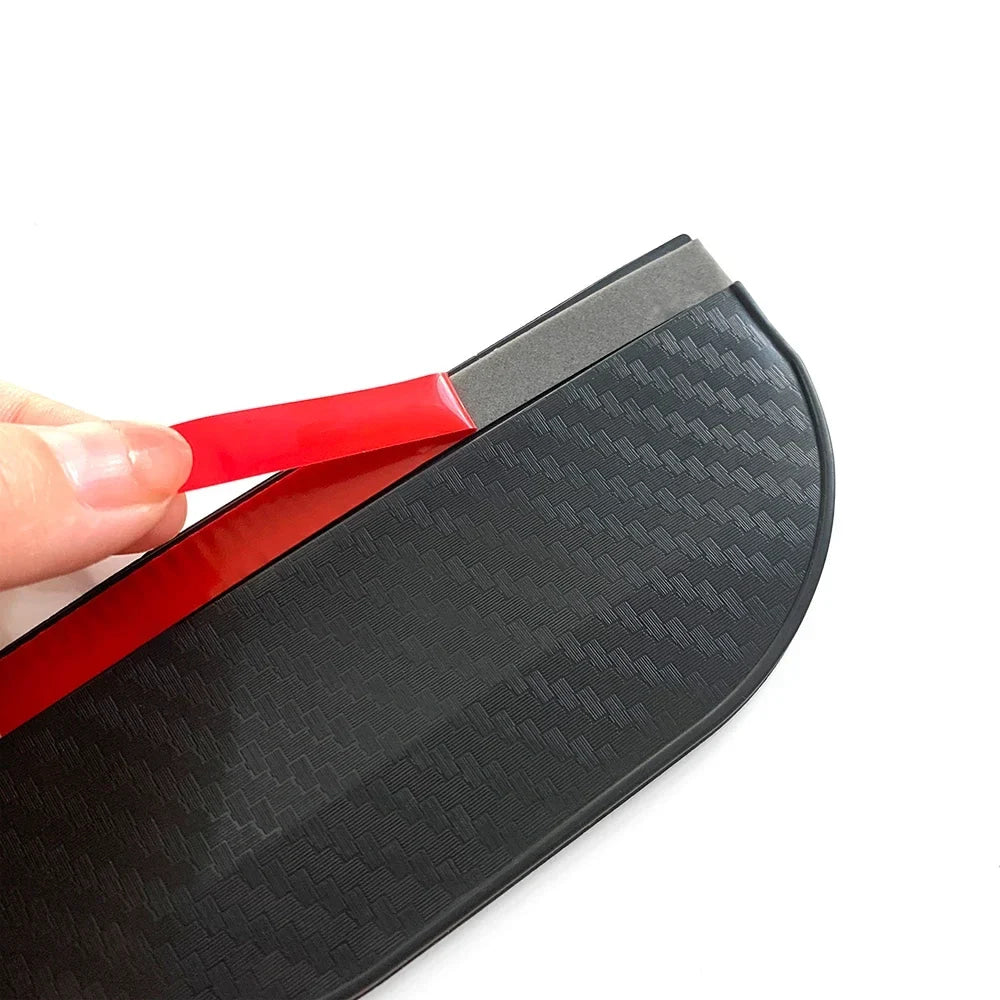 2/4Pcs Carbon Fiber Car Rearview Mirror Rain Shield Eyebrow Flexible Rearview Mirror Rain Shield Protector Eyebrow Rain Cover