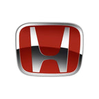 3D Chrome 'H' Emblem for Honda - Steering Wheel Badge ABS Car Front Grill Trunk Sticker Auto Styling Accessories