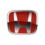 3D Chrome 'H' Emblem for Honda - Steering Wheel Badge ABS Car Front Grill Trunk Sticker Auto Styling Accessories