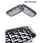 Kidney Front Racing Grille Chrome Black Silver Points Diamond Style Grill For BMW 3 Series F30 F31 2012-2019 320i 328i 330i 340i