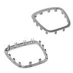 Audi Automobile Steering Wheel Logo Bright Frame Strip Electroplated Sticker Emblem For A3 A4 B8 8P B9 8V A5 A6 C7 A7 Q3 Q5 Q7