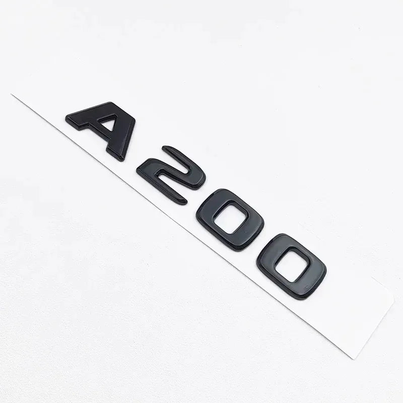 3D ABS Black A35 A45 A160 A180 A200 A250 Logo Letters 4MATIC Badge Car Rear Star Sticker AMG Emblem For Mercedes Benz