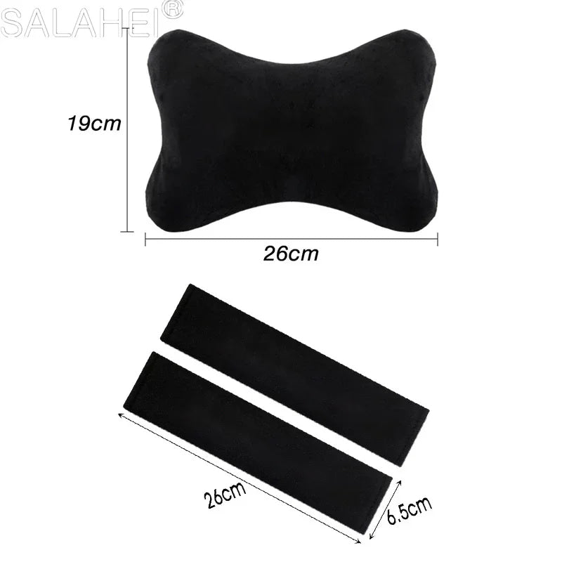 Fashion Couples For Toyota scion XA XB XD IQ TC Car Headrest Neck Pillows Seat Belt Protector Shoulder Pad Auto Accessories