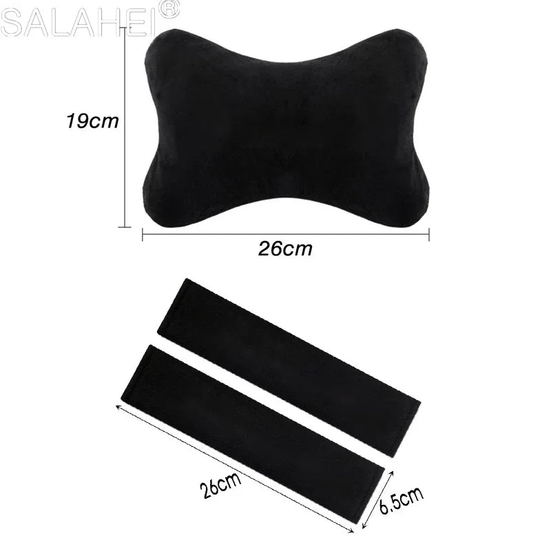 Fashion Couples For Toyota scion XA XB XD IQ TC Car Headrest Neck Pillows Seat Belt Protector Shoulder Pad Auto Accessories