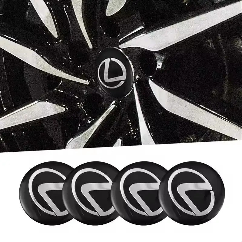 4Pcs 56MM Car Wheel Center Hub Cap Rim Cover Emblem Stickers For Lexus IS250 IS200 CT200h GS300 LS430 RX450h LX570 IS300 ES RX