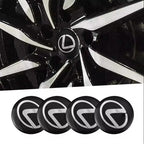 4Pcs 56MM Car Wheel Center Hub Cap Rim Cover Emblem Stickers For Lexus IS250 IS200 CT200h GS300 LS430 RX450h LX570 IS300 ES RX