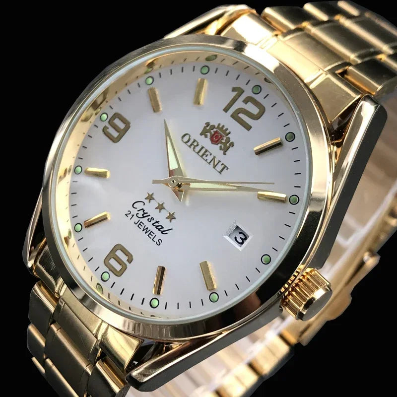 Orient Double Lion Watches High Quality Clock Brand New Top Men's Watch Multi-Function All-Steel Automatic Mechanical Tourbillon