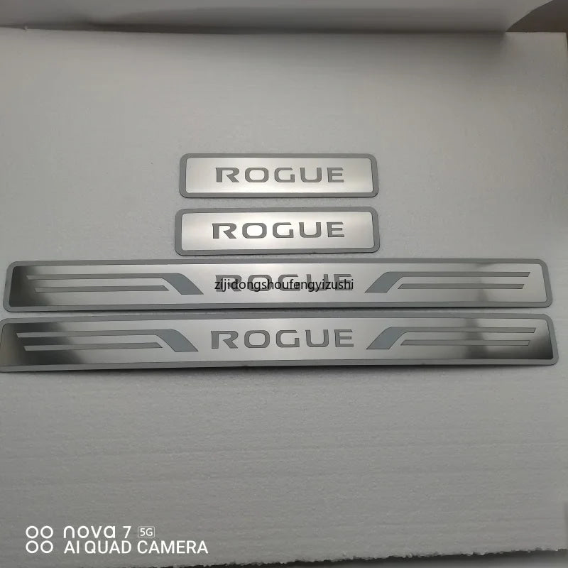For Nissan ROGUE 2014 2015 2016 2017 2018 2019 2020 2021 Stainless Steel Door Sill Scuff Plate Welcome pedal Car Accessories