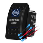 12v/24v Blue Led Light 5 Pin On Off SPST Rocker Switch 7 Pin On Off On ARB Carling Style Car Boat Waterproof Push Switch