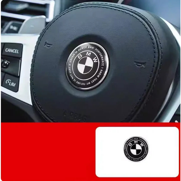 45mm Car Steering Wheel Badge Emblem Sticker Auto-Styling For BMW E36 E46 E53 E90 E60 E61 E93 E87 X1 X3 X5 X6 F30 F20 F10