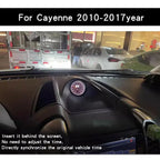 Car Stopwatch Panel Cover For Porsche Cayenne 958 chrono watch Interior Center Dashboard Clock Compass Modification Accessories