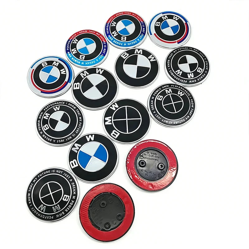 Car Sticker Easy Installation 82mm For BMW Hood Bonnet Logo Emblem Badge  Ultra Durable Anti-Rust Waterproof Front Accessory