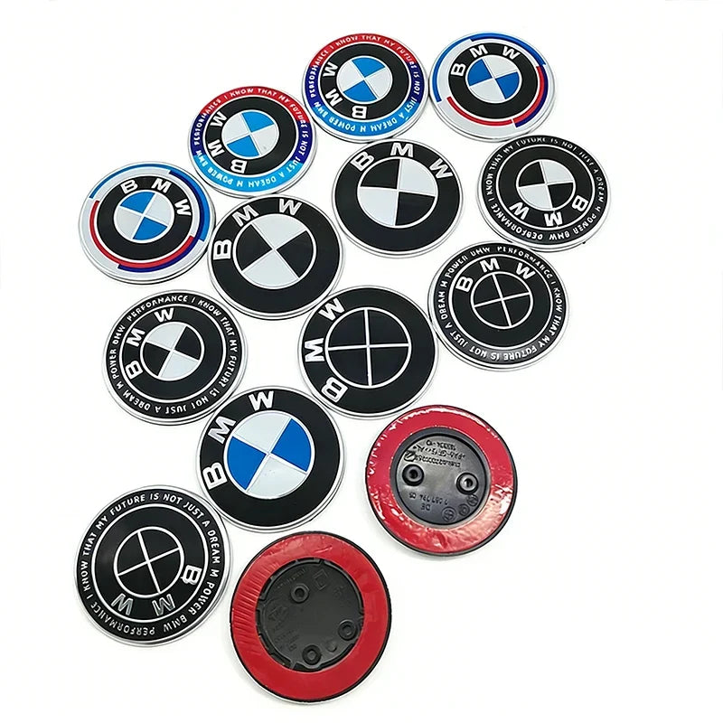 Car Sticker Easy Installation 82mm For BMW Hood Bonnet Logo Emblem Badge  Ultra Durable Anti-Rust Waterproof Front Accessory