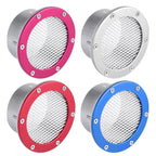 Car Air Vent Racing Intake Bumper Vent Inlet Duct Cold Air Filter Dust Air Duct Grille 3inch Universal  For Benz BMW Audi