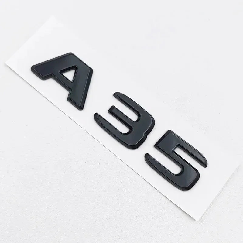 3D ABS Black A35 A45 A160 A180 A200 A250 Logo Letters 4MATIC Badge Car Rear Star Sticker AMG Emblem For Mercedes Benz