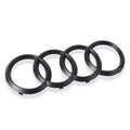 Car Logo Badge Black SFront Grille Rear Trunk 4Ring Sticker Emblem For Audi A1 A3 A4 A5 A6 A7 S3 S4 S5 S6 RS3 RS4 RS6 Q3 Q5 Q7