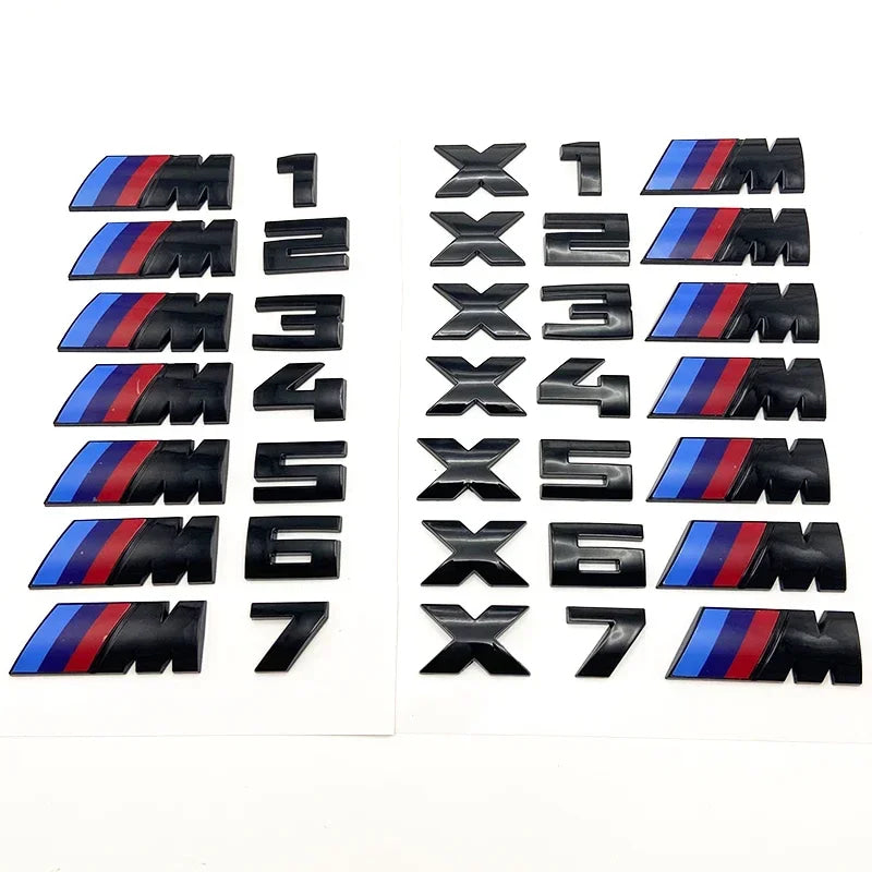 3D Rear Trunk Emblem Badge Logo Car Sticker BMW E46 E60 E64 F10 F20 F30 F06 F12 F13 E90 E92 E93 F80 F82 F87 M1 M2 M3 M4 M5 M6 M7