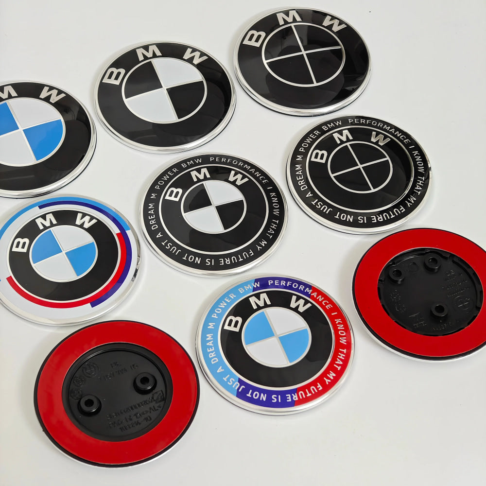 For BMW F20 F22 F23 F30 F80 F31 F34 F32 F82 F33 F10 F11 E81 E87 E63 E64 1Pcs 2 Holes 3 Holes Hood Emblem Trunk Badge Accessories
