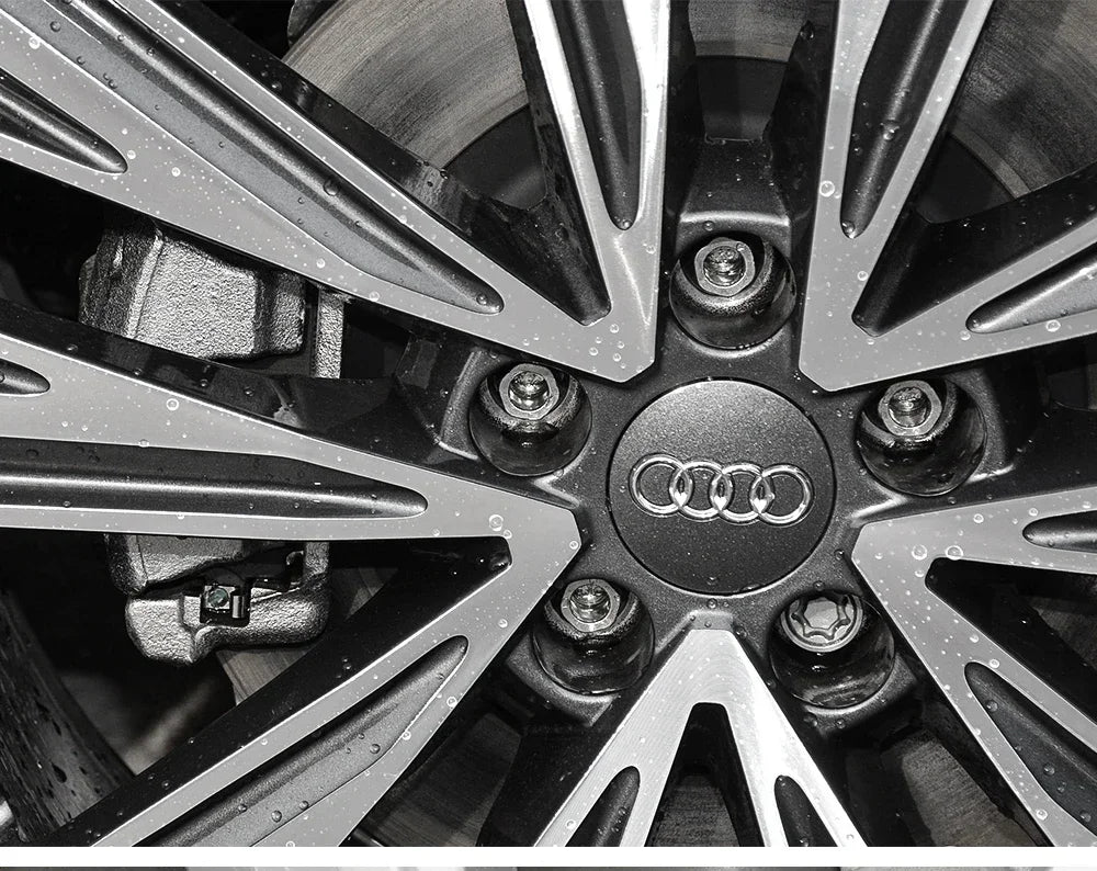 For Audi 4pcs 60mm Car Styling Audi Wheel Center Cap Emblem Hub Covers Badge For Audi B5 B6 B7 B8 B9 D3 Q3 Q5 Q7 TT A1 A3 A4 A5