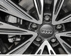 For Audi 4pcs 60mm Car Styling Audi Wheel Center Cap Emblem Hub Covers Badge For Audi B5 B6 B7 B8 B9 D3 Q3 Q5 Q7 TT A1 A3 A4 A5