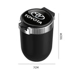 Car interior sticker Automotive LED ashtray garbage storage cup For Toyota Hilux Crown TRD chr Corolla Camry rav4 Yaris