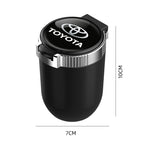 Car interior sticker Automotive LED ashtray garbage storage cup For Toyota Hilux Crown TRD chr Corolla Camry rav4 Yaris