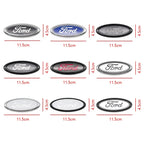 Car Styling Front Hood Emblem Rear Trunk Badge Grille Logo Sticker For Ford Focus MK3 Ranger Mondeo Fiesta S-Max  MK4 Kuga