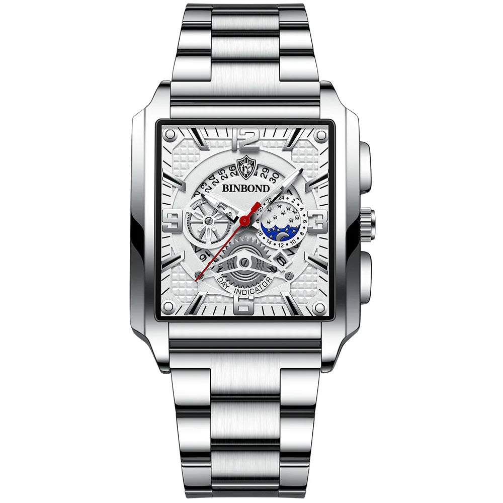 BINBOND Luxury quartz wristwatches luminous waterproof auto date chronograph men's watch business sport fashion casual reloj