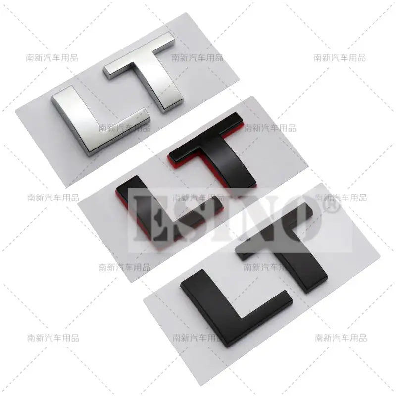 Car Styling LT 3D ABS Badge Body Adhesive Emblem Sticker Decal  for Chevrolet Silverado Suburban Tahoe Offroad 4X4