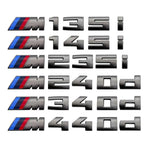 5.5cm for M logo new gray ABS sticker trunk badge for BMW M330i M340i M430i M440i M530i M540i M550i decoration accessories.