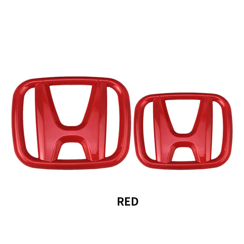 2 pcs Car Front Grille Trunk Emblem For Honda Civic Accord 8th 9th 9.5th 10th generation Rear Trunk Badge Logo auto front rear