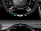 For Ford Mondeo Focus Raptor Puma Edge Explorer Ecosport Ranger F150 Kuga Car Suede Carbon fiber Anti-slip Steering Wheel Cover