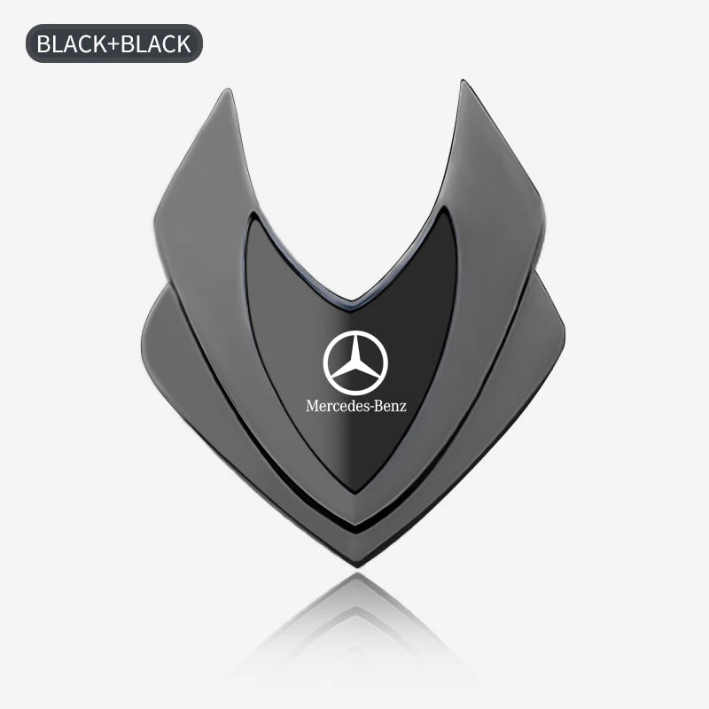 Car Metal Shield Emblem Car Side Fender Body Trunk Badge Sticker For Mercedes Benz B/C/E/S Class A Class C200L GLC GLK CLA