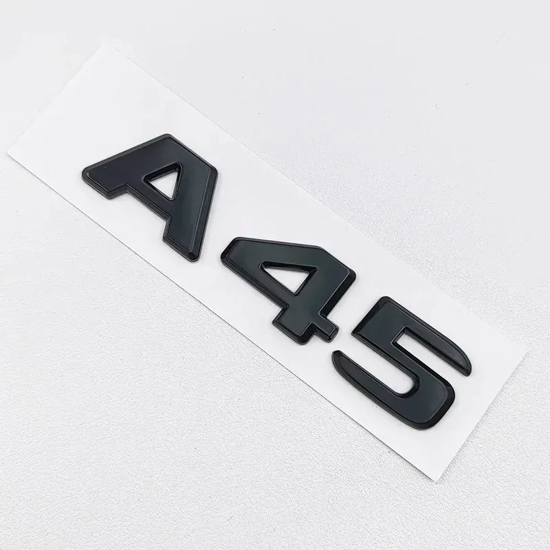 3D ABS Black A35 A45 A160 A180 A200 A250 Logo Letters 4MATIC Badge Car Rear Star Sticker AMG Emblem For Mercedes Benz