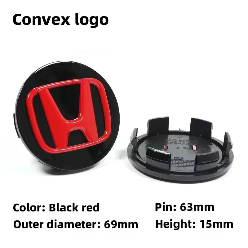 4Pcs 58mm Anti Dust Car Wheel Hub Center Caps for Honda Civic CRV Accord Fit Jazz HRV Vezel City Odyssey Stepwg Rim Badge Covers