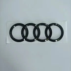 For AUDI S5 2010-2019 4Ring logo ABS Black Car Hood Front Grill Emblem Rear Trunk Badge Sticker S5 Audi Sport Sticker