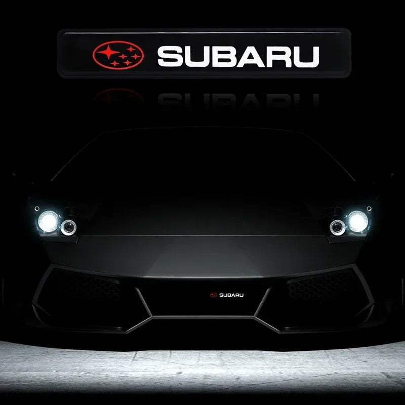 LED Car Front Grille Emblem Badge Light Decoration for Subaru STI XV WRC WRX BRZ FORESTER IMPREZA LEGACY OUTBACK Crosstrek