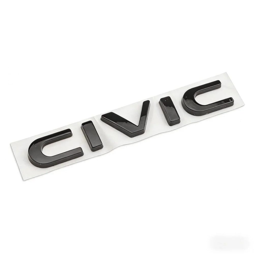 ABS Car Rear Trunk Letters 3D Emblem Tail Badge Sticker for Honda CIVIC Logo Decals Auto Stickers Styling Decoration