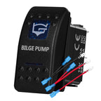 12v/24v Blue Led Light 5 Pin On Off SPST Rocker Switch 7 Pin On Off On ARB Carling Style Car Boat Waterproof Push Switch