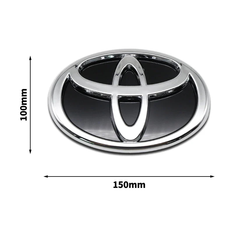 3D Car Logo Modified Car Logo Badges Front And Rear Logo Silver For Toyota Hybrid Series Prado Highlander Camry Corolla Styling