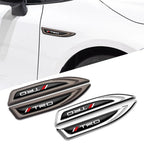 2Pcs Car Metal Car Wing Side Emblem Fender Stickers For Toyota Rav4 TRD Prado Hilux Corolla Auris Prius Camry Venza