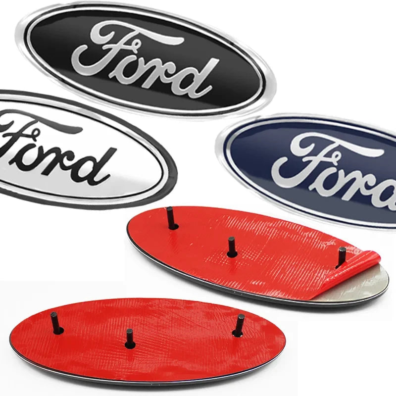 22.3X9cm Car Front Grille Emblem Stickers Rear Trunk Decal Replacement Accessories For Ford F150 F250 Edge Escape Transit Fusion