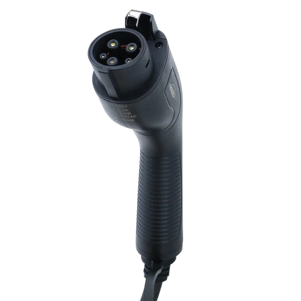 Portable Electric Vehicle Charger 16A 110V Level 1&2 20FT NEMA 6-20 J1772