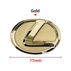 For Lexus ES240 ES250 IS250 LX460 RX270 RX300 RX350 65mm 77mm Metal Steering Wheel Emblem Logo Badge Sticker Decal Accessory