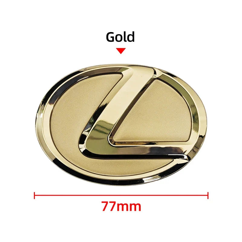 For Lexus ES240 ES250 IS250 LX460 RX270 RX300 RX350 65mm 77mm Metal Steering Wheel Emblem Logo Badge Sticker Decal Accessory