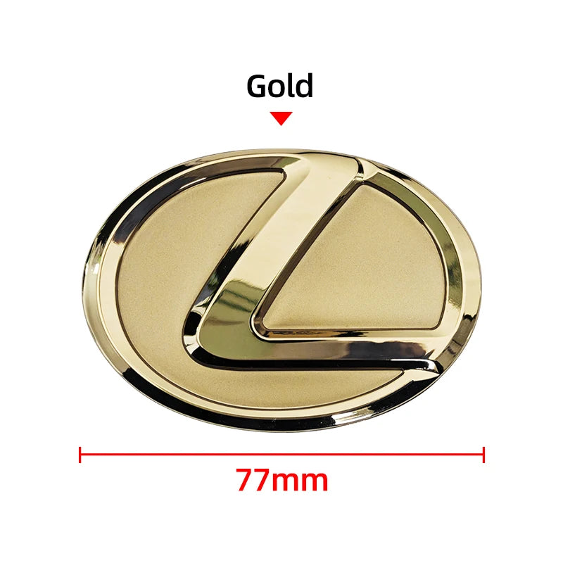For Lexus ES240 ES250 IS250 LX460 RX270 RX300 RX350 65mm 77mm Metal Steering Wheel Emblem Logo Badge Sticker Decal Accessory